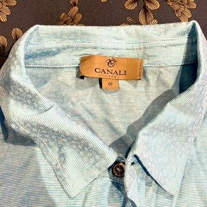 Mens Button down Canali shirt sz 60